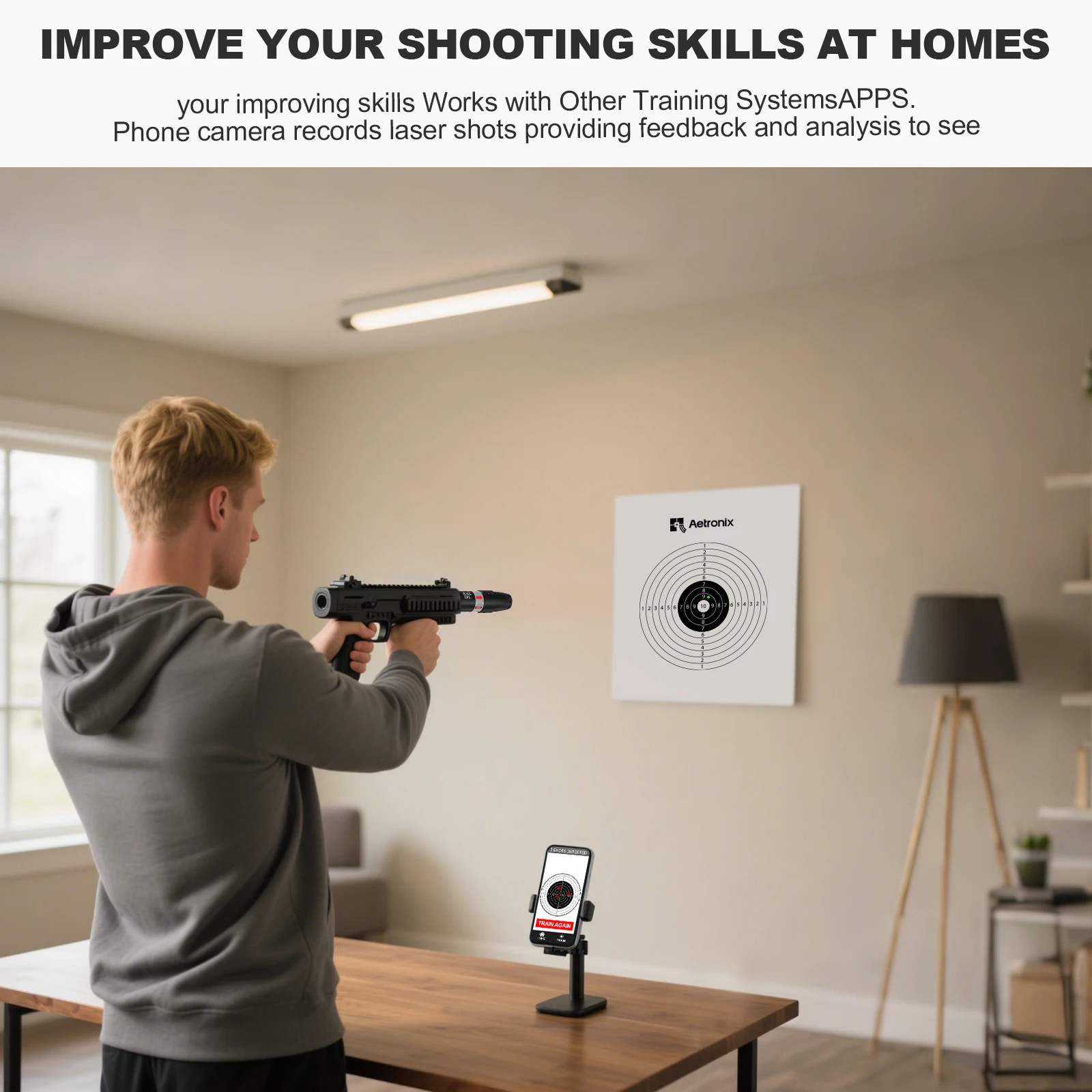 22LR.243 مدرب ليزر ثنائي الغرض مطور مع وظيفة المعايرة، هدف قفل المعايرة الثابتة عالي الدقة