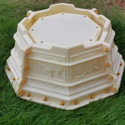Factory finished product handmade bottom large cement flower pot mold concrete cement thickening model