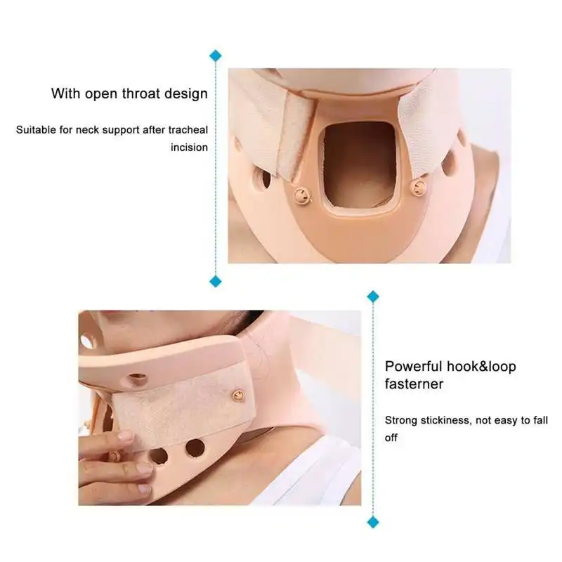 Breathable Neck Braces Medical Cervical Traction Collar Neck Orthosis Philadelphia Neck Fixator Chin Neck Supports Pain Relief