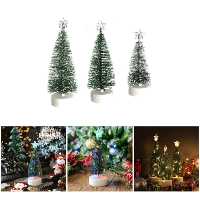 Pack Of 6 Creative Desktop LED Christmas Trees LED Christmas Tree Decoration Bring Holiday Spirit To Any Room Or Event