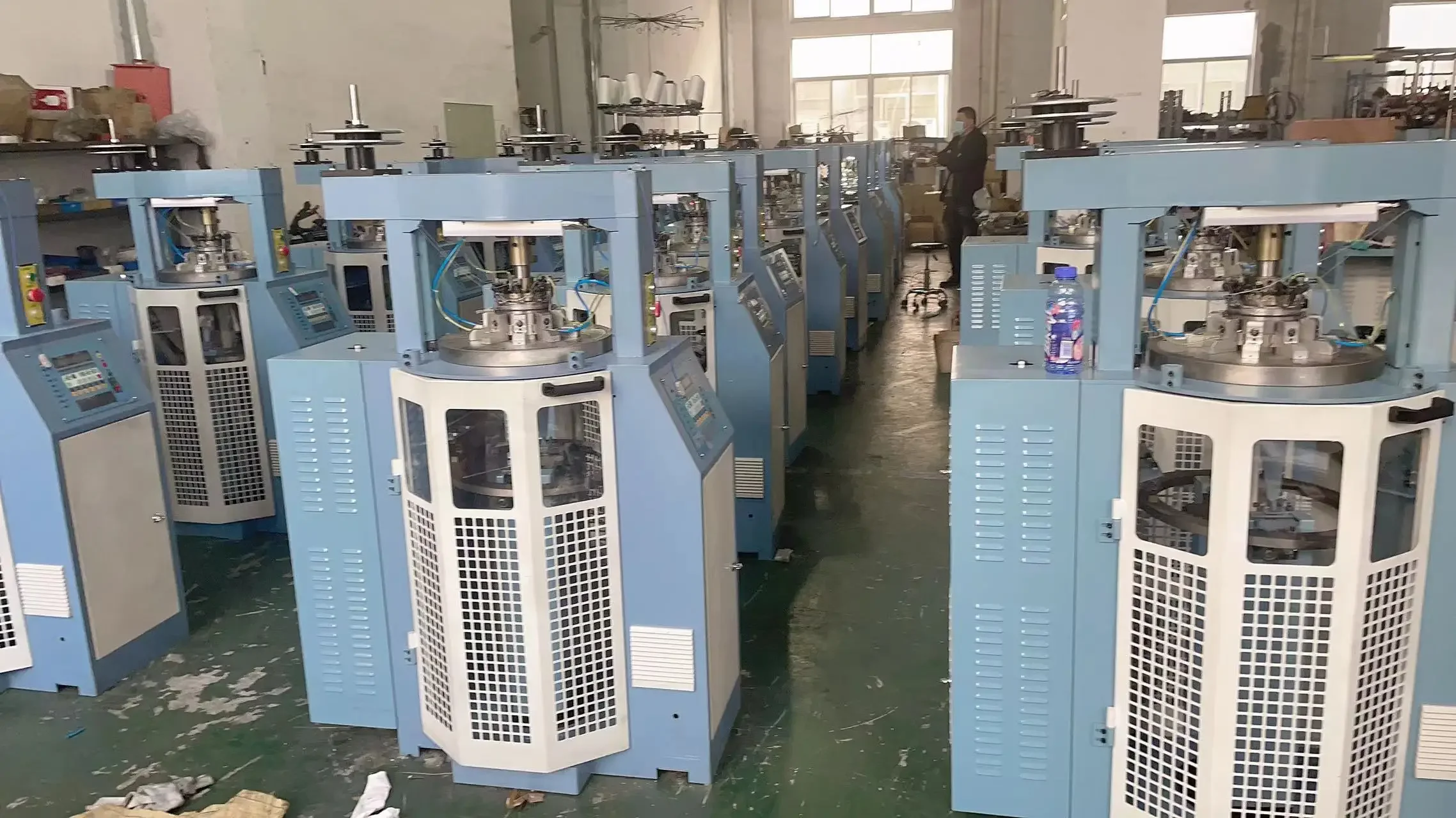 High Speed Ribbing Machine Small Circular Knitting Machine For Elastic Cuff Knitting Machine