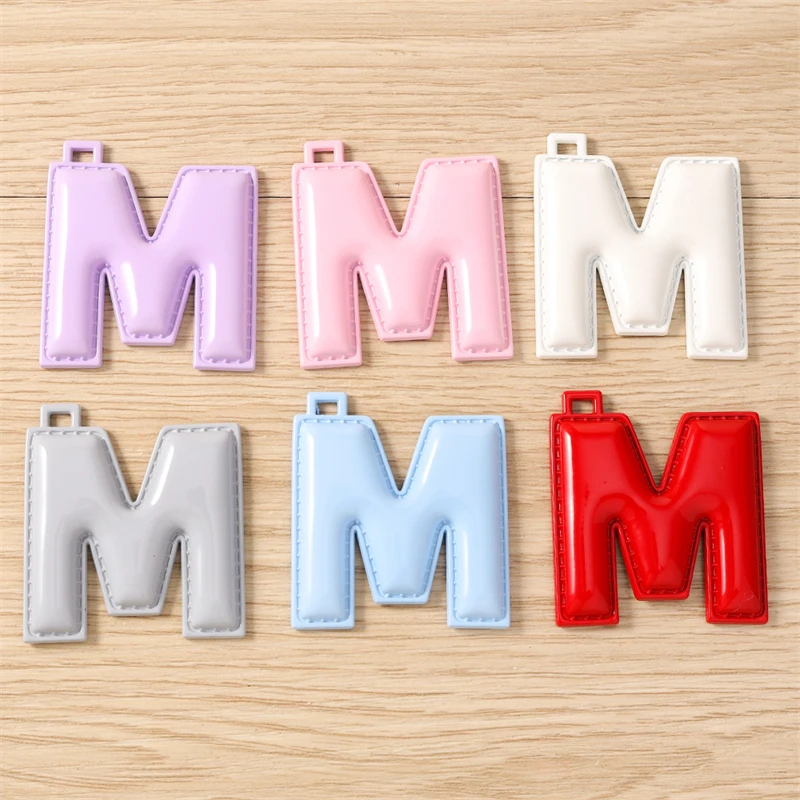 5 Stück niedliche, farbenfrohe Buchstabenanhänger (A-Z) für die Schmuckherstellung, Ohrringe, Halsketten, Armbänder, DIY-Bastelbedarf – Detail 17