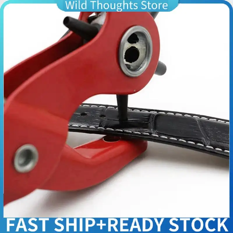 Sewing Leather Belt Hole Puncher Pliers Hook Clamp 2/2.5/3/3.5/4/4.5MM Punch Size For Punching Hole Forceps Punch Tool-[Qahk]