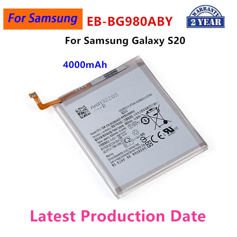 

Brand New EB-BG980ABY 4000mAh Replacement Battery For Samsung Galaxy S20 S 20 Mobile phone Batteries+Tools