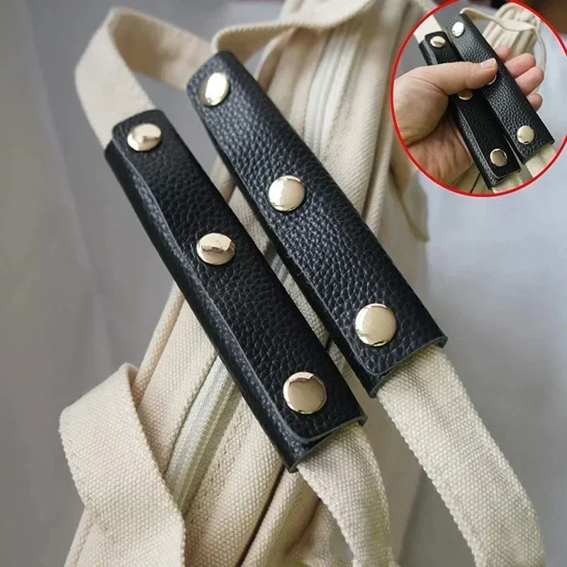 1/2pcs Suitcase Grip Protective Luggage Bag Handle Wrap Leather Anti-stroke Stroller Shoulder Strap Pad Cover Bag Accessories