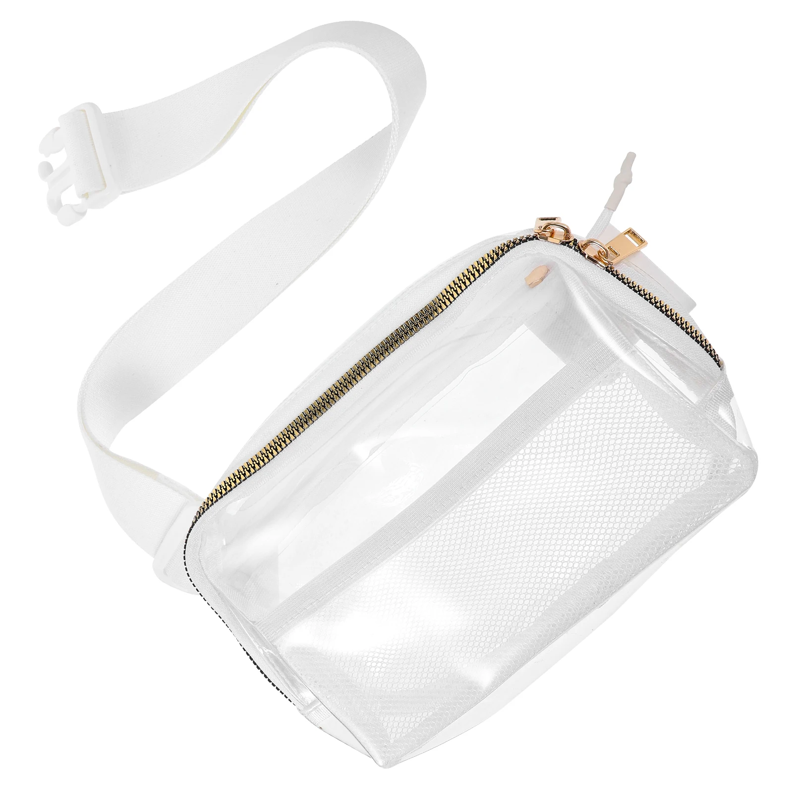 

Transparent Waterproof Waist Bag Clear Fanny Pack White Sports Running Belt Bag Chest Pouch Lightweight Fashionable Outdoor