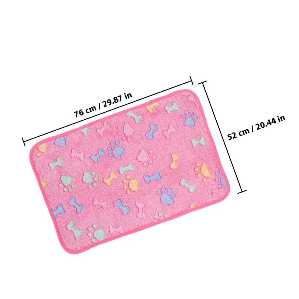 3Pcs Small Pet Blanket Soft Fleece Dog Cat Blanket for Puppy Kitten Bed Washable Cute Pattern Dog Blankets Washable view 2