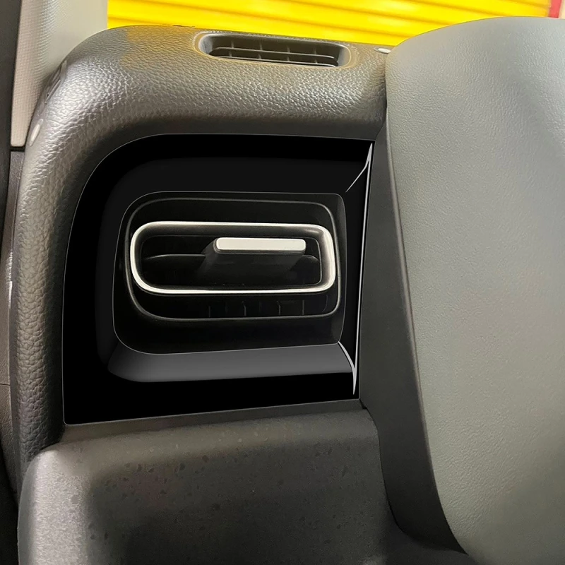 RHD لهوندا الحرة الهواء/كروستار 2024 2025 ABS الأسود عجلة القيادة مقبض الباب والعتاد التحول غطاء لوحة ظروف الهواء غطاء فتحة التهوية #2