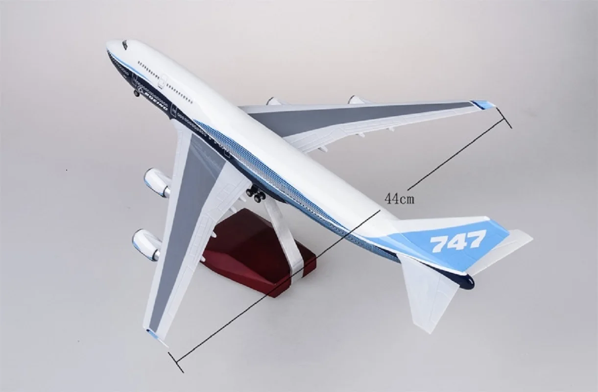 47cm B747 Prototype Airways 1:150 Scale Airplanes Resin Aircraft Model With Landing Gear Static Display For Aviation Collectors