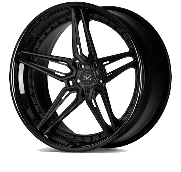 3 Piece Vossen Style Forged Wheels 18 19 20 21 22 24inch Gloss Black For Luxury Car Rims