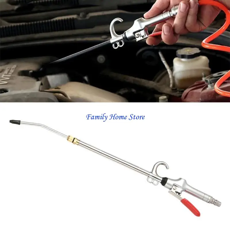 

P0UF Stainless Steel Air Blow Guns for Guns Car Washer Easy to Clean 3.5m³/Mins Output Retractable Cleaning Guns Tools