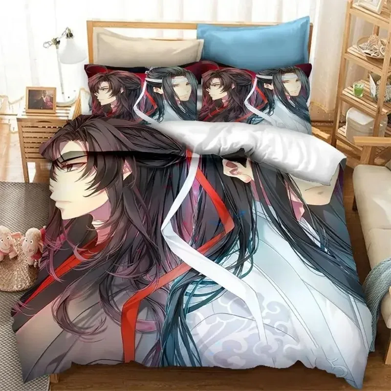 3d Grandmaster of Demonic Cultivation Mo Dao Zu Shi Bedding Set Boys Girls Twin Queen Size Duvet Cover Pillowcase Bed Kids Adult