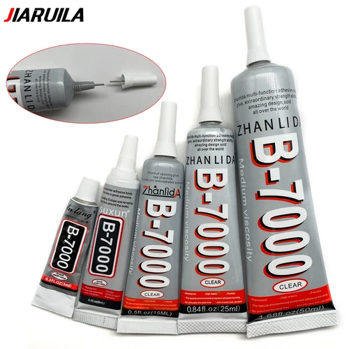 Imagen 2 del producto Adhesivo transparente para reparación de teléfonos, 15ML, 25ML, 50ML, 110ML, B7000, pegamento Universal de plástico y vidrio para bricolaje, B-7000 con aplicador de precisión