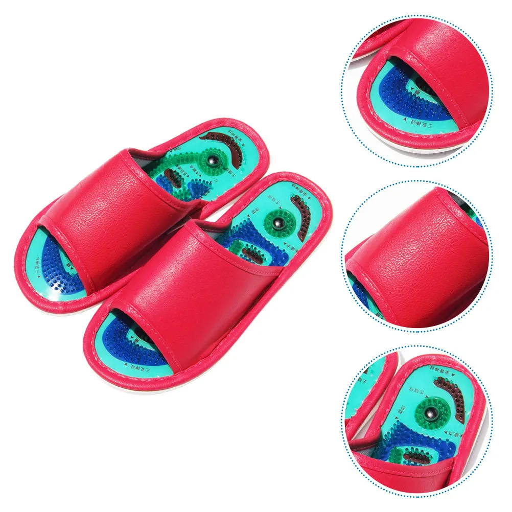 

1 пара высококачественных магнитных массажных сандалий, способствующих кровообращению и улучшает качество сна, массажные тапочки