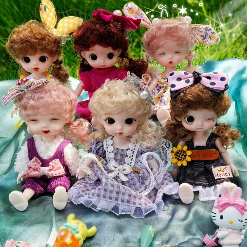 

Original 1/12 BJD Dolls 13 Joint Movable16 Cm Doll Skirt Jumpsuit Clothes Accessories Fashion Dress Dolls Clothes Set Xmas Gift