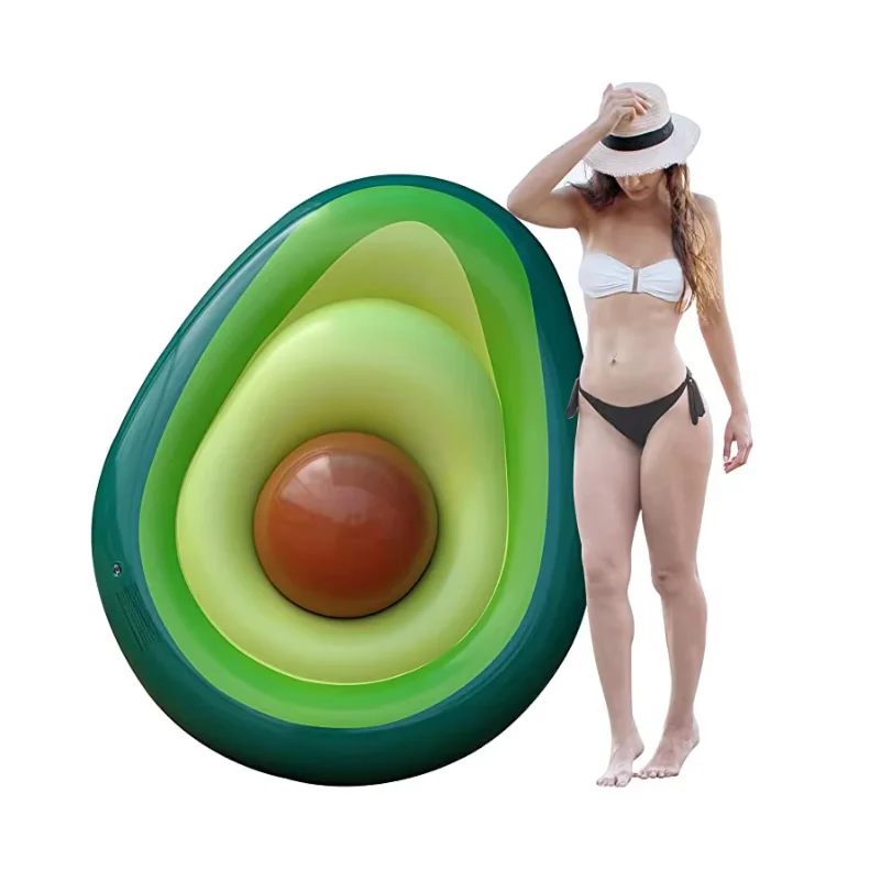 Water toys inflatable floating bed inflatable toy avocado  floating row PVC beach ball water toy Avocado floating mat view 4