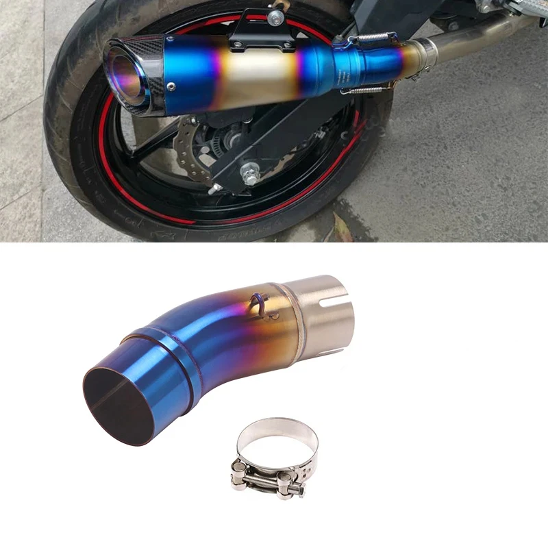 51mm Auspuffrohr Mittelstück für Kawasaki Ninja Z250 400 Z400 2017-2021 Motorrad Auspuffanlage