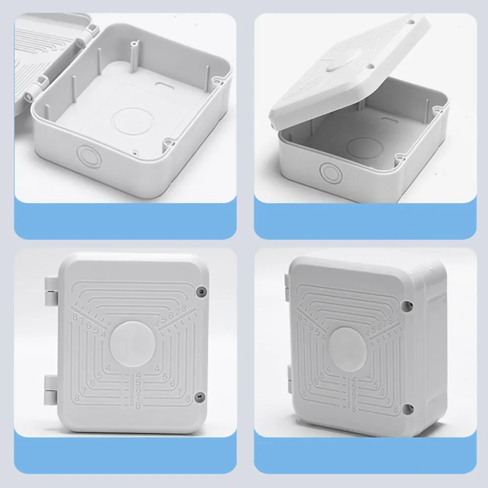 Waterproof Junction Box for Cctv Camera Video Wire Box Power Supply Cable Box Outdoor Electronic Camera Protection Box White view 6