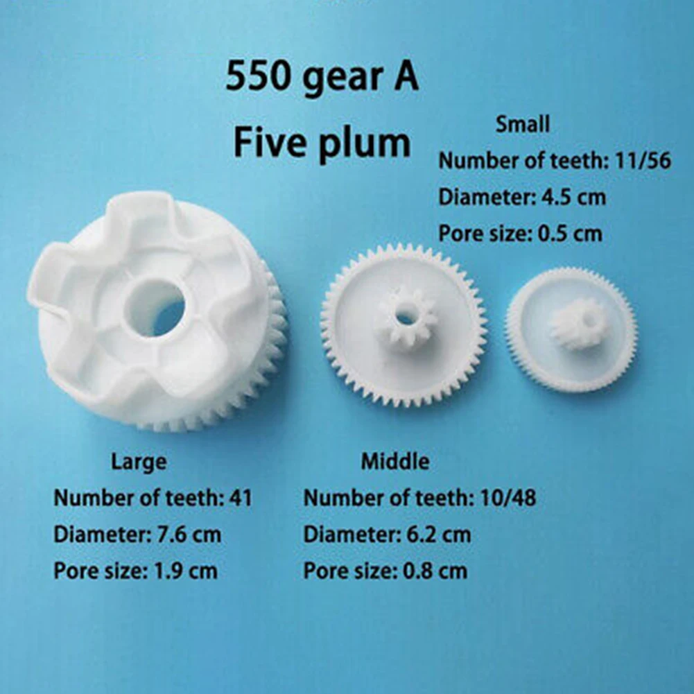 Optimize Your Kids\\\\\\\' Electric RC Car with These Plastic Gears, Ensure Smooth Operation with the 550 and 390 Gearbox