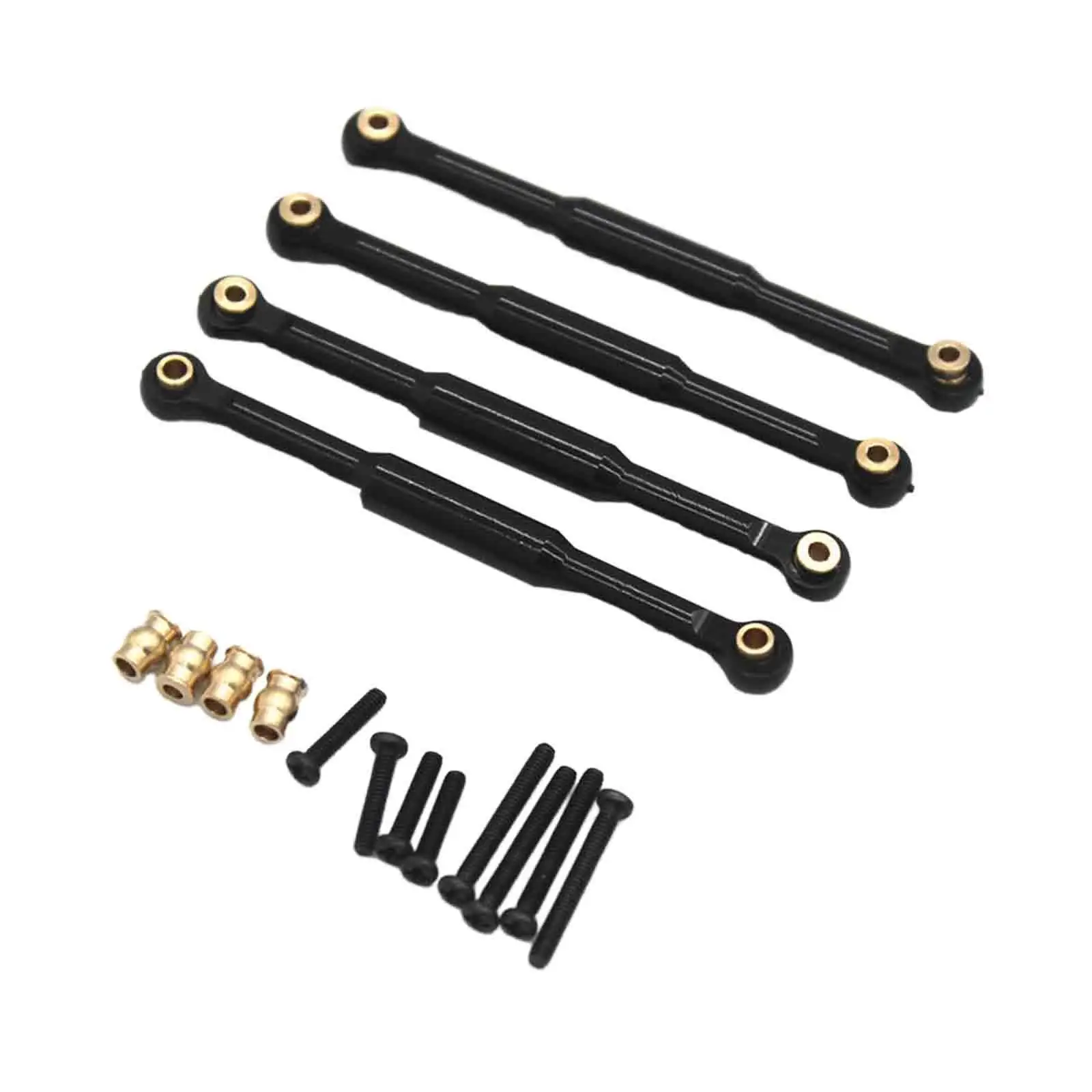 Durable RC Car Push Rod Linkage Kit for 1/18 FCX18 LC80 Steering Tie Rods Metal Parts