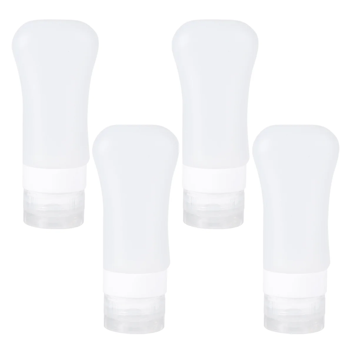 

4 Pcs Sub Bottle for Makeup Silicone Dispensers with Suction Cup Bottles Travel