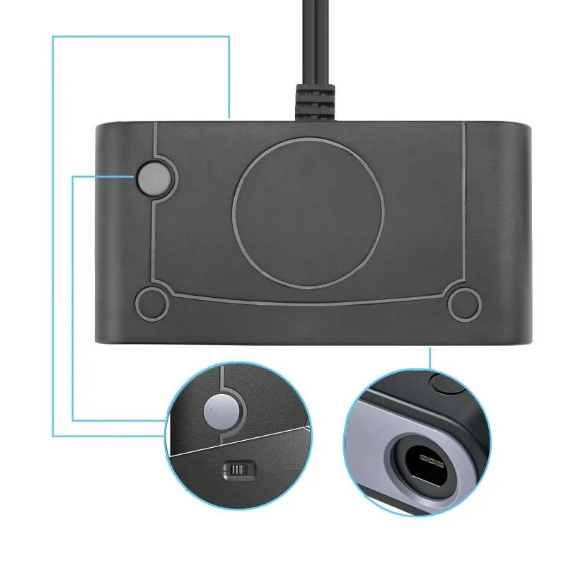 USB Adapter Converter 4 Ports For Wiis U PC Switch Controller Adapter Converter For Game Cubes