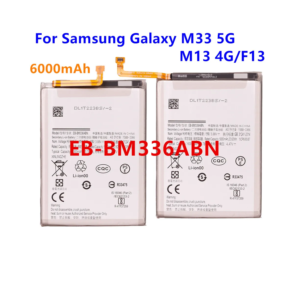 

EB-BM336ABN 6000 мАч аккумулятор мобильного телефона для Samsung Galaxy M33 5G/M13 4G/F13 аккумуляторы + инструменты