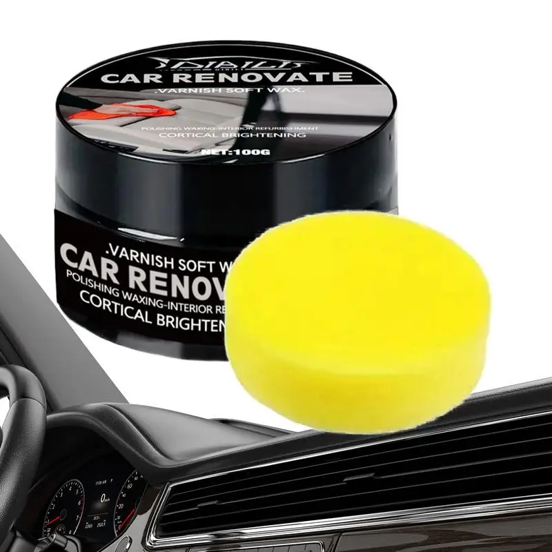 

Car Interior Care Kit Multipurpose Dashboard Polish Wax Car Seat Polish Kit Car Parts Restorer For Prevent Fading Yellowing