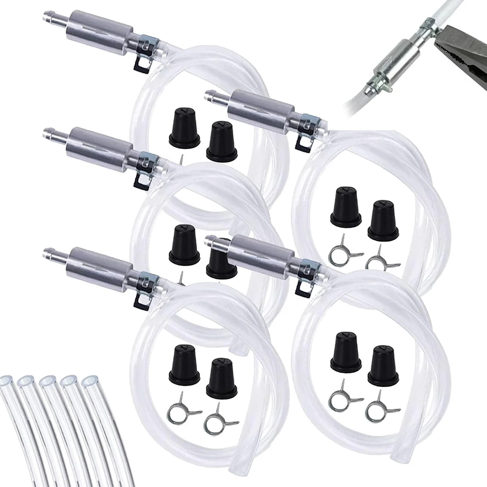 One Way Check Valve Brake Bleeder Kit with Metal Clips for Controlled Brake Fluid Bleeding in Cars and Motorcycles view 4