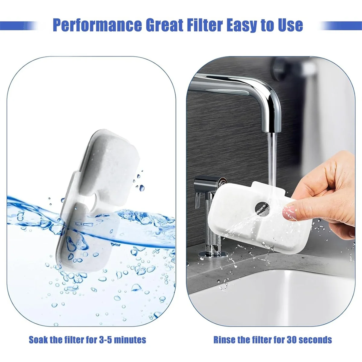 A44TCat น้ําพุตัวกรองทดแทนสําหรับ PETLIBRO PLWF105/PLWF115/PLWF005 น้ําพุสัตว์เลี้ยง Triple Filtration