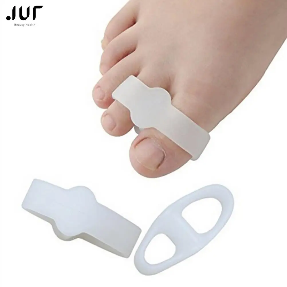 1 Pair Gel Silicone Toe Separators Corrector Toe Stretchers Spreader Correctors Orthotics Bunion Separators