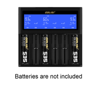 Original Golisi S6 Charger 5V Output 6-Slot LCD display With Short Circuit Protection for rechargable Li-ion 18650 21700 Battery