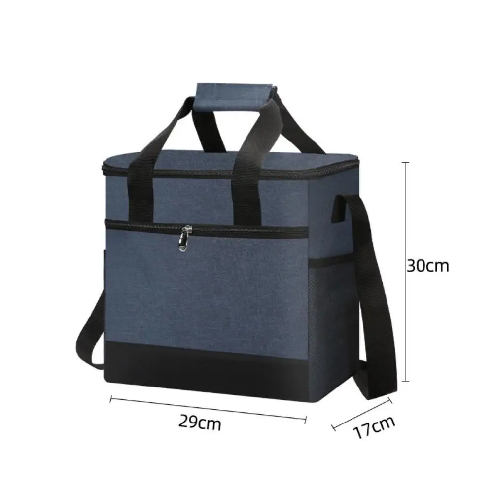 Super Large 32L Thermal Cooler Bag with Hard Liner Insulated Picnic Lunch Box Fresh Drinking for Camping BBQ Outdoor Parties