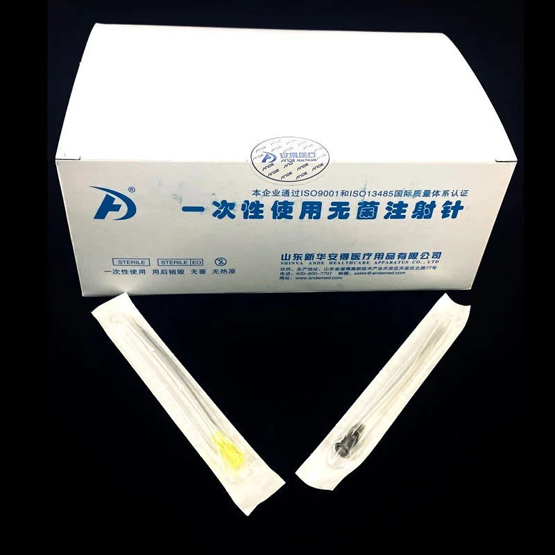 20pcs/lot Medical Disposable Hypodermic Needle Sterile Safety Injection Long Needle For Single Use 20G 22G  25G