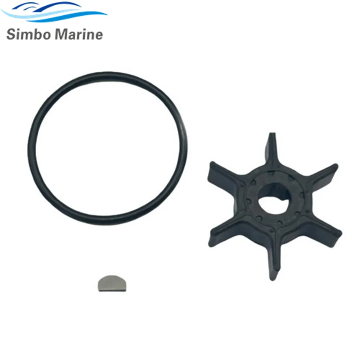 68T-44352-00 Outboard Water Pump Impeller & Key for Yamaha 4 Stroke 6HP 8HP 9.9 HP Sierra 18-8910 Mallory 9-45614