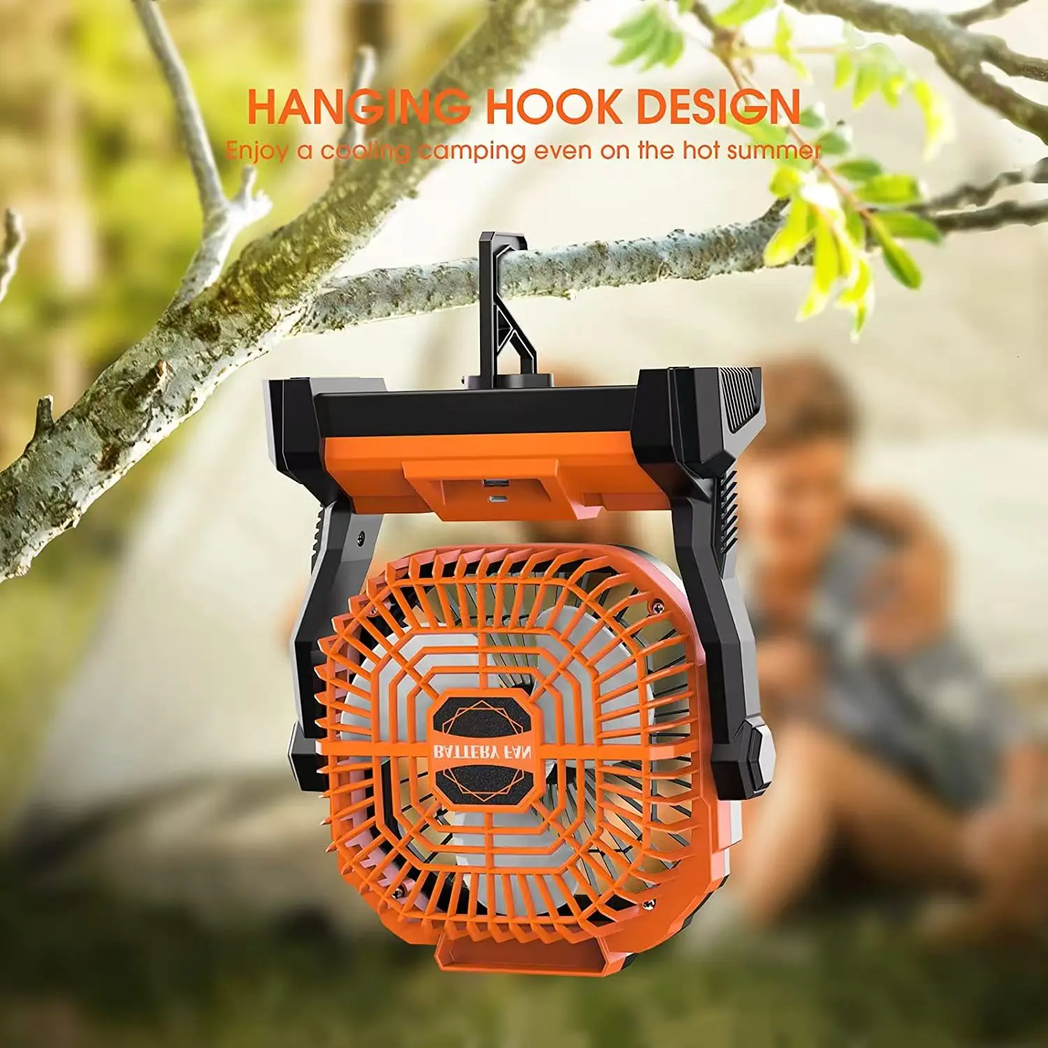 

Заводской запас Портативный перезаряжаемый светодиодный USB-вентилятор для кемпинга 8000 мАч Аккумулятор для автомобиля Открытый электрический USB-вентилятор с аккумулятором для палаток