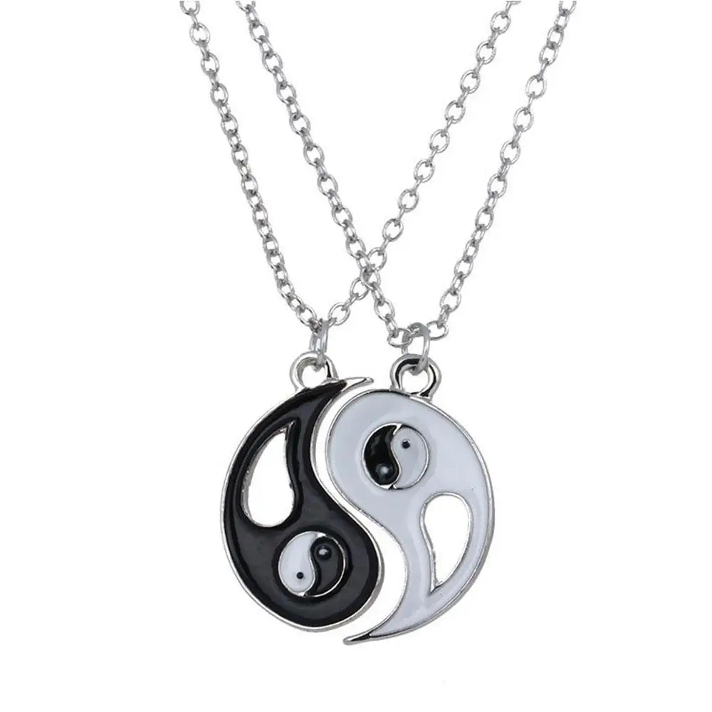 Yin Yang Pendant Necklace For Girlfriend Couples Matching Best Friend Friendship Jewelry Gift Bff Things Aesthetic Collar Boys 2 image 4
