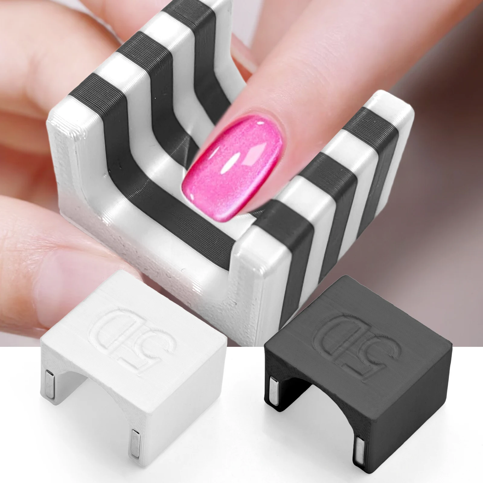 Ferramenta magnética automática 5d para esmalte em gel de olho de gato, ímã forte para arte em unhas, luz lateral larga, efeito de design francês, man