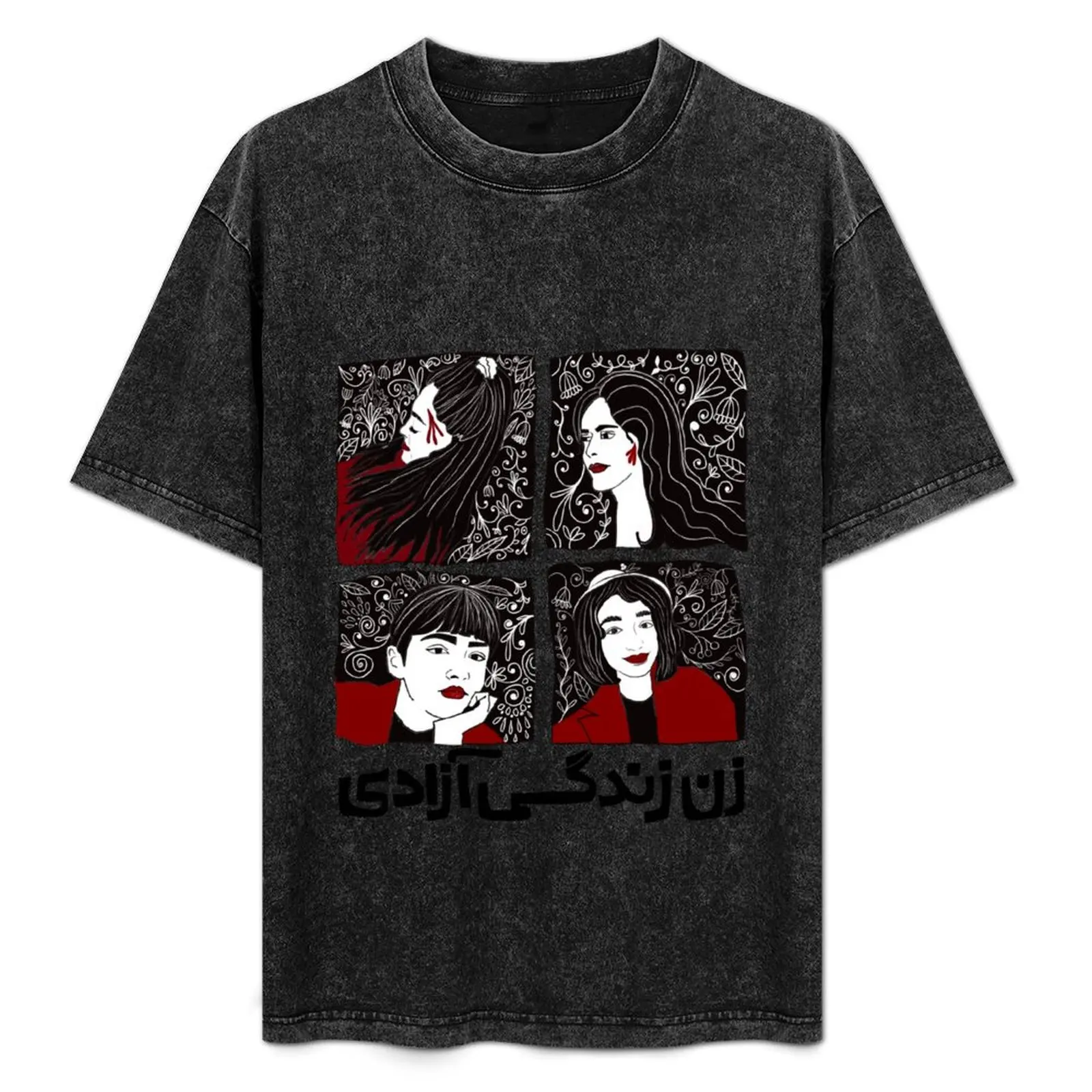 Zan Zendegi Azadi T-Shirt cotton man t-shirts valentines boutique clothes anime clothes mens t shirts