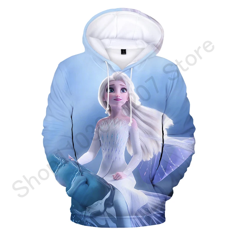 Disney Frozen Elsa Anna Hoodie Sweatshirts Men Women Fashion Casual Cool Pullover Boys Girls Harajuku Streetwear Hoodies