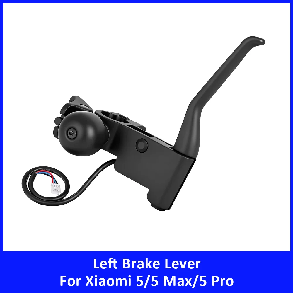 Kickscooter Left Brake Lever for Xiaomi 5 5 Max 5 Pro Electric Scooter Accessories Brake Handle with Bell Replacement Spare Part