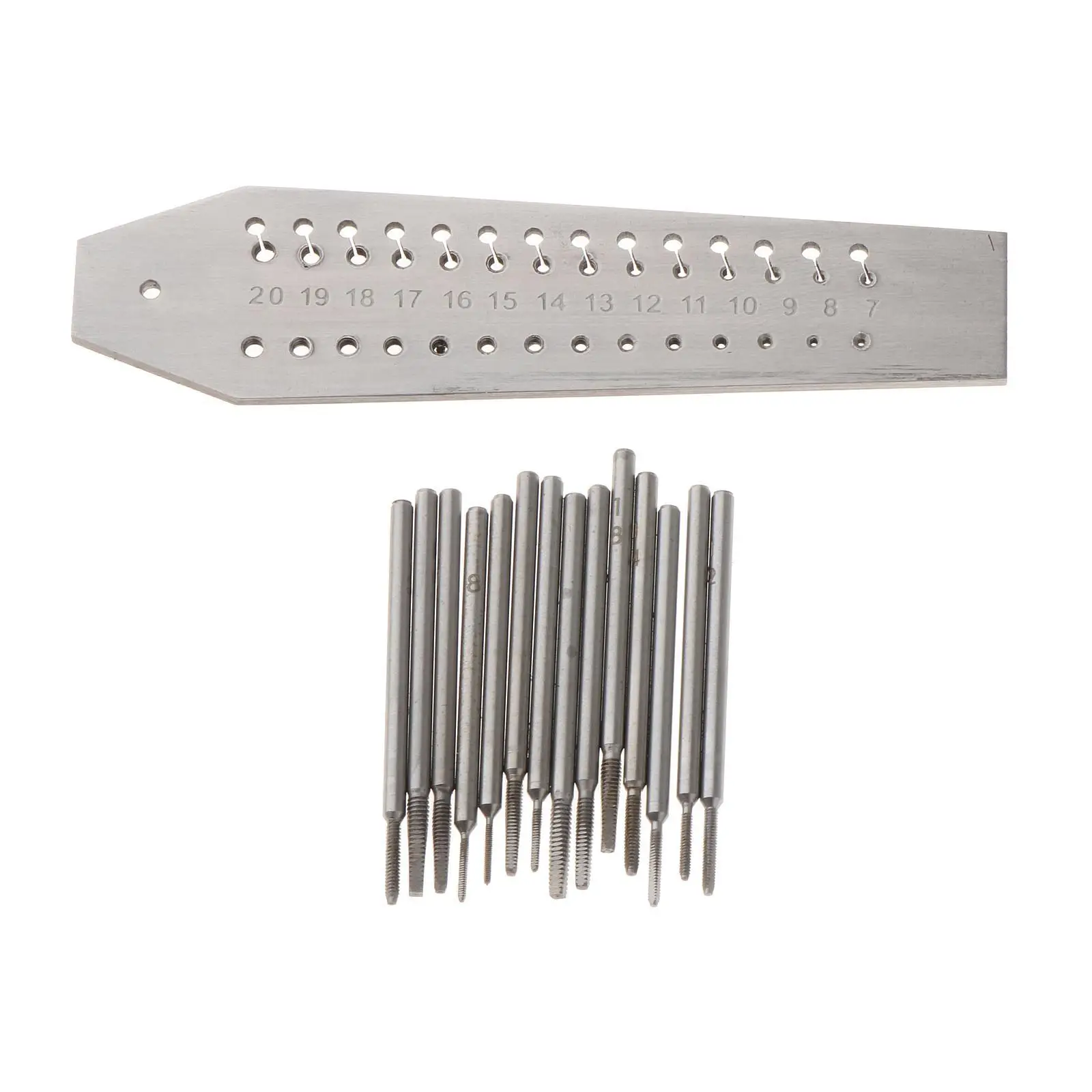 

Набор портативных мини-гайковерточек и метчиков для часовщиков, 0.7-2 мм, многофункциональный, для мужчин и женщин, ювелирный набор для работы с винтами