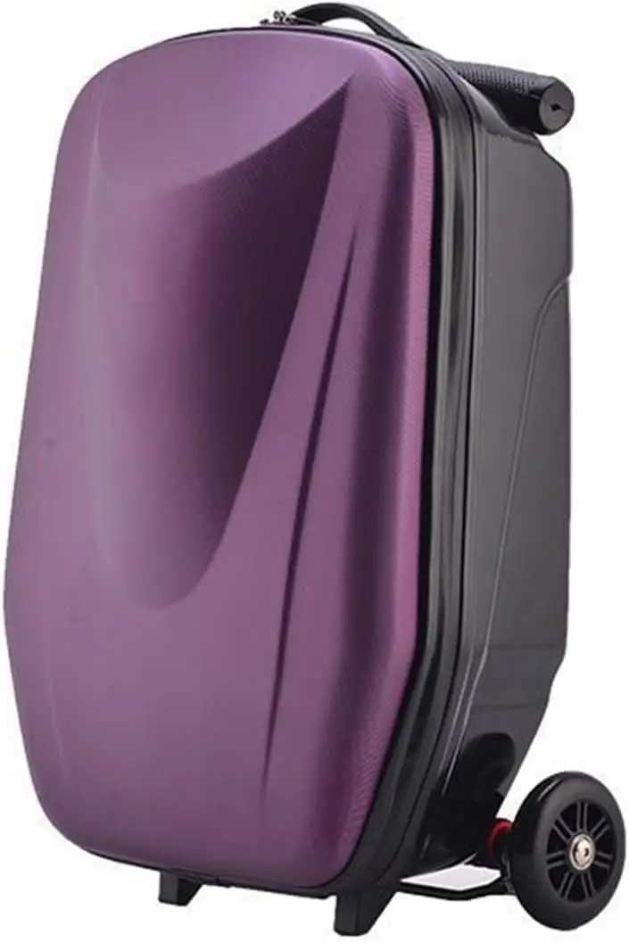 

Scooter Suitcase Carry On Hardshell Ride On Suitcase Scooter for Kids Age 4-15, Multifunctional Ride On Lightweight