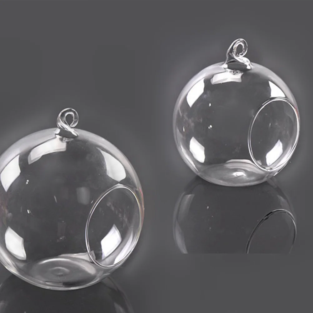 

4 PCS Home Decoration Air Plant Holder Plants Hanging Glass Terrarium Ball Vase Balls