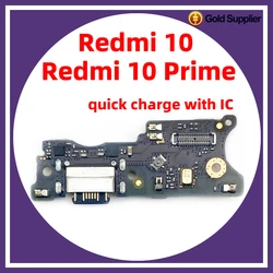 For xiaomi redmi 10 prime 2021 2022 4G Dock Connector USB Charger Charging Port Flex Cable Board Replacement