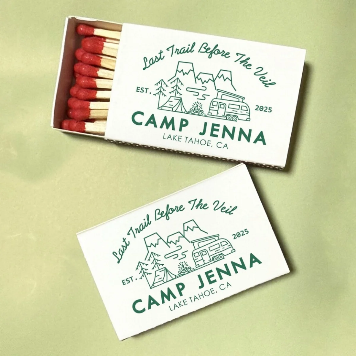 

Одинаковые коробки Camp Bach Weekend/специальные сувениры для девичника в лагере/персонализированные сувениры для девичника/обычная дорожка перед грома