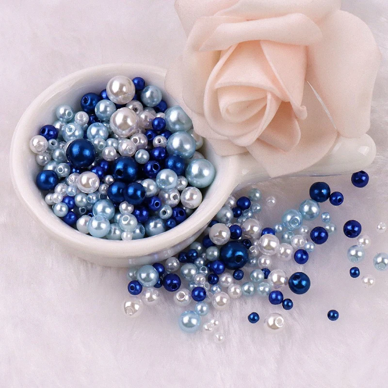 Multicolor Imitation Pearl Round Beads for Jewellery Making