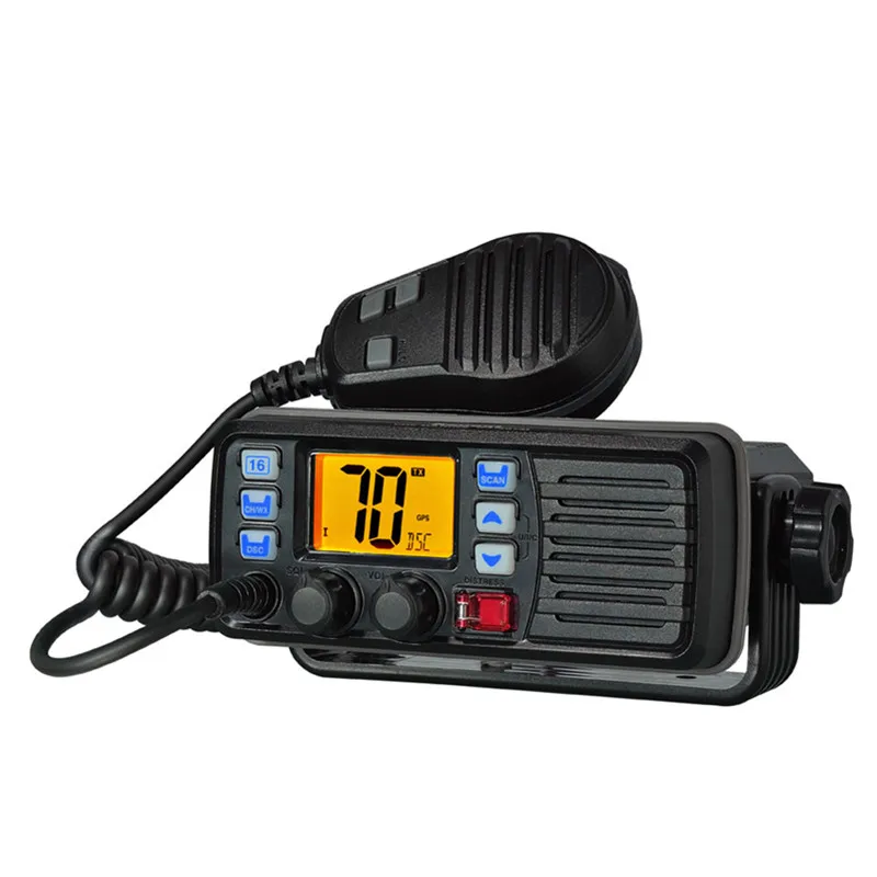 Marine Radio 25W High Power IP-67 waterproof dustproof  two Way Radio transceiver VHF GPS fixed boat marine radio