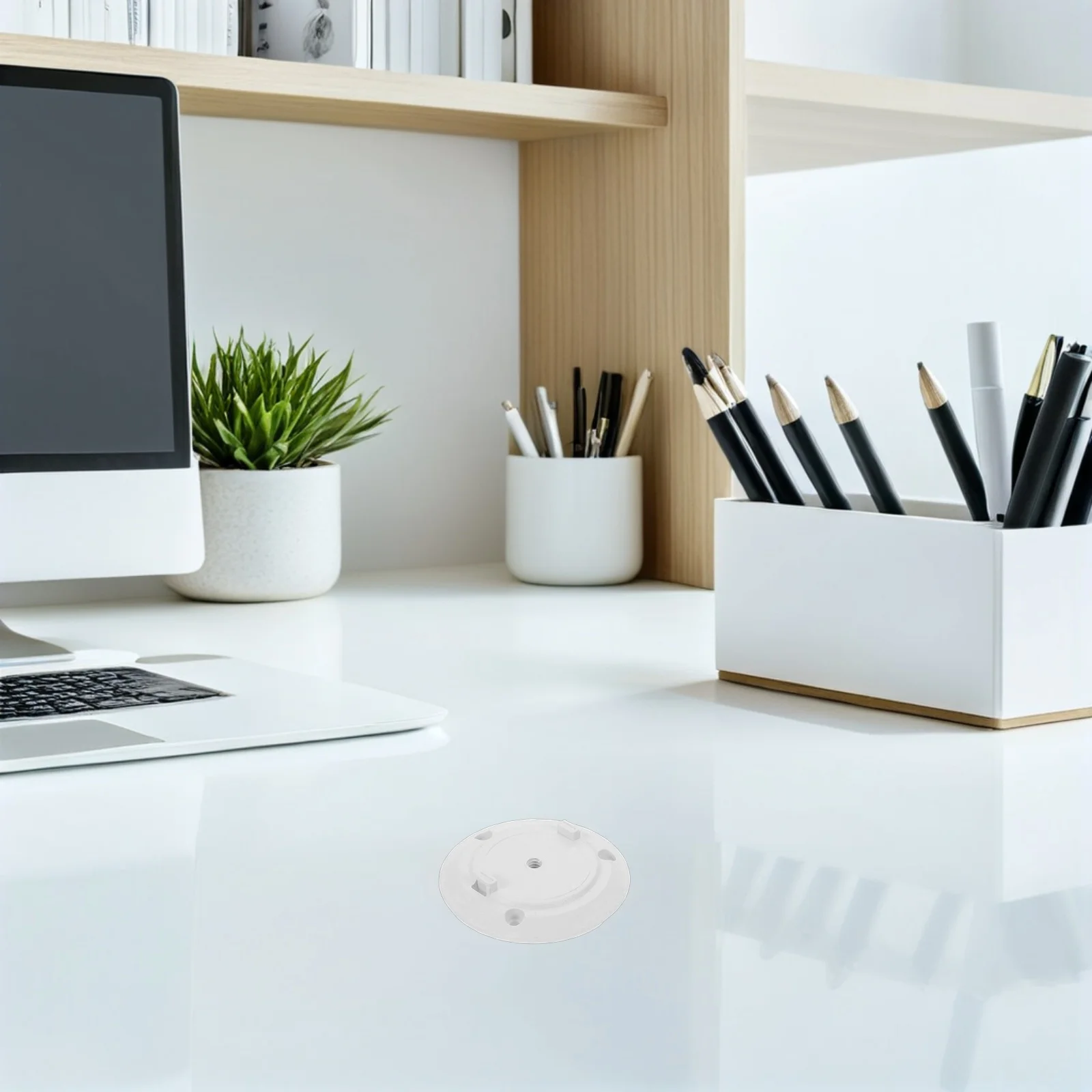 

20Pcs Mount Base for Camera - Sturdy Wall Mount Plate for Security Cameras - Smooth Finish Camera Installation Accessory