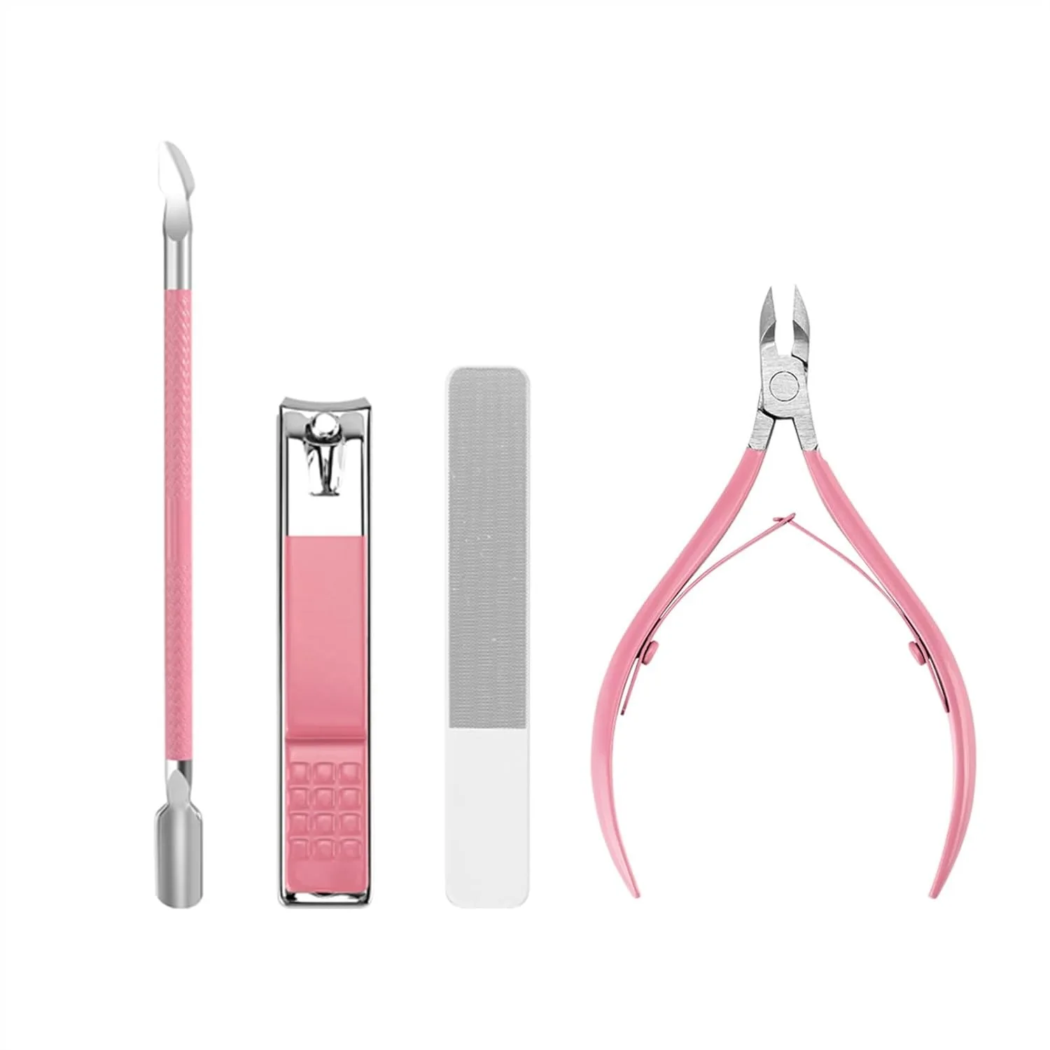 

Nail Clippers Set Women Manicure Kit with Cuticle Trimmer Pusher Glass Nail File Travel Care Tools Gift